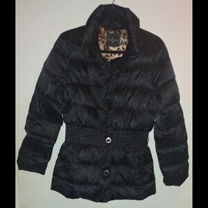 Roberto Verino Quilted Puffer Coat Women Sz Med (10) Trendy Contemporary Stylish